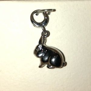 Fossil Silver Rabbit Charm